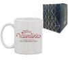 Printed Hot Drinks Mug with Happy Valentines Design