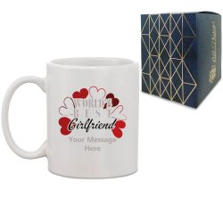 Printed Hot Drinks Mug with World's Best Girlfriend Design