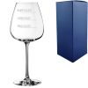 Personalised Engraved Wine Emotions Wine Glass with Name's Glass Bold Measurements Design, Customise with Any Name
