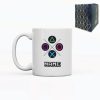 Printed Mug with Play Console Controller Design, Gift Boxed, Personalise with any name for any gamer