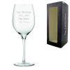 Engraved Aromatic Wine Glass