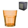 Engraved 305ml Orange Coloured Water Glass with Gift Box