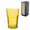 Engraved 365ml Yellow Coloured Highball Glass with Gift Box