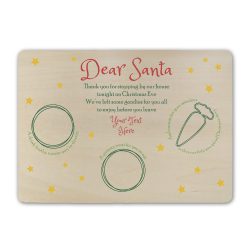 Color Printed Wooden Santa Board for Christmas Eve