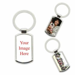 Printed Oblong Keyring with Gift Box