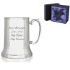 Engraved Stainless Steel Tankard Stein with Premium Satin Lined Gift Box