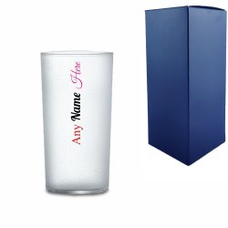 Plastic Frosted Cocktail Hiball Tumbler with Gift Box