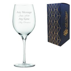 Engraved Aromatic Wine Glass