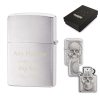 Engraved Skull with Brain Surprise Official Zippo Windproof Lighter