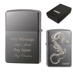 Engraved Chinese Dragon Official Zippo Windproof Lighter