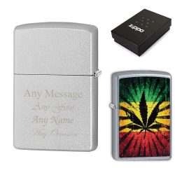 Engraved Rastafari Official Zippo Windproof Lighter
