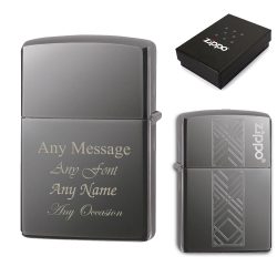 Engraved Rectangle Design Official Zippo Windproof Lighter