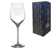 Engraved 12oz Exquisit Royal White Wine Glass