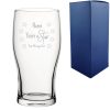 Engraved Pint Glass with You're A Star Design