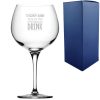 Engraved Teacher Gin Glass with Sorry Our Class is the Reason You Drink Design
