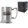 Engraved Teacher Metal Tankard with Top Class Teacher Design