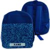 Printed Kids Blue Backpack with Blue Camo Design, Customise with Any Name