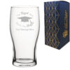 Personalised Engraved Graduation Pint Glass with 'The Tassel was worth the Hassle' Design, Personalise with Any Name or Message