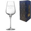 Personalised Engraved Wine Glass with 'Congratulations You Did It' Design, Personalise with Any Name or Message