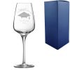 Personalised Engraved Graduation Wine Glass with 'ConGRADulations' Design, Personalise with Any Name or Message