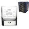 Personalised Engraved Graduation Whisky Tumbler with 'One Degree Hotter' Design, Personalise with Any Name or Message