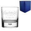 Personalised Engraved Whisky Tumbler with 'Congratulations You Did It' Design, Personalise with Any Name or Message