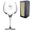 Personalised Engraved Graduation Gin Glass with 'The Tassel was worth the Hassle' Design, Personalise with Any Name or Message
