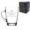 Personalised Engraved Graduation Glass Coffee Cup with 'One Degree Hotter' Design, Personalise with Any Name or Message
