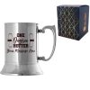 Personalised Engraved Graduation Steel Tankard with 'One Degree Hotter' Design, Personalise with Any Name or Message