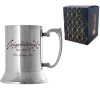 Personalised Engraved Steel Tankard with 'Congratulations You Did It' Design, Personalise with Any Name or Message