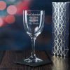 Engraved 290ml Campana White Wine Glass with Gift Box