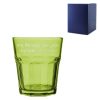 Engraved 305ml Green Coloured Water Glass with Gift Box