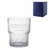 Engraved 160ml Crimped Stacking Tumbler with Gift Box