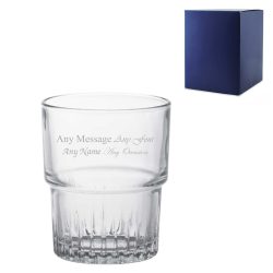 Engraved 160ml Crimped Stacking Tumbler with Gift Box