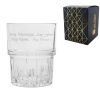 Engraved 160ml Crimped Stacking Tumbler with Gift Box