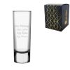 Engraved Tall Vodka Shot Glass, 2oz/59ml, Any Message