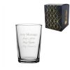 Engraved Toughened Conical Glass 7oz/207ml, Any Message