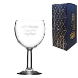 Engraved Banquet Goblet Wine Glass 6.66oz/197ml, Any Message