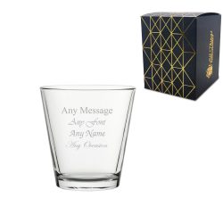Engraved City Water Glass 8.75oz/258ml, Any Message