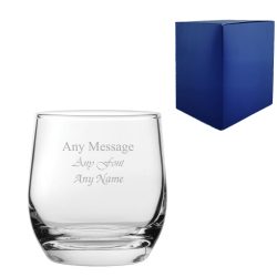 Engraved Bolero Water Glass 8oz/236ml, Any Message