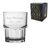 Engraved Next Stacking Tumbler 5.75oz/170ml Glass, Any Message