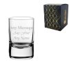 Engraved 2oz/59ml Side Shot Glass, Any Message for Any Occasion
