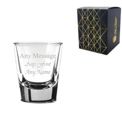 Engraved 1.5oz/44ml American Shot Glass, Any Message for Any Occasion