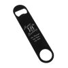 Engraved Large Black Steel Bar Blade Bottle Opener Happy 18th Birthday