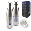 Official Printed Everton Thermal Bottle Silver, Personalise Any Message, Gift Boxed