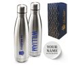 Official Printed Everton Thermal Bottle Silver, Personalise Any Name, Gift Boxed