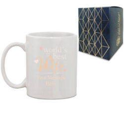 Printed Hot Drinks Mug with World's Best Wife Design
