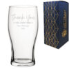 Engraved Pint Glass with Thank You for Everything Design