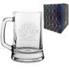 Engraved Teacher Gift Beer Mug Stein with Best Teacher Ever Design