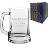 Engraved Teacher Beer Mug with School's Out For Summer Design